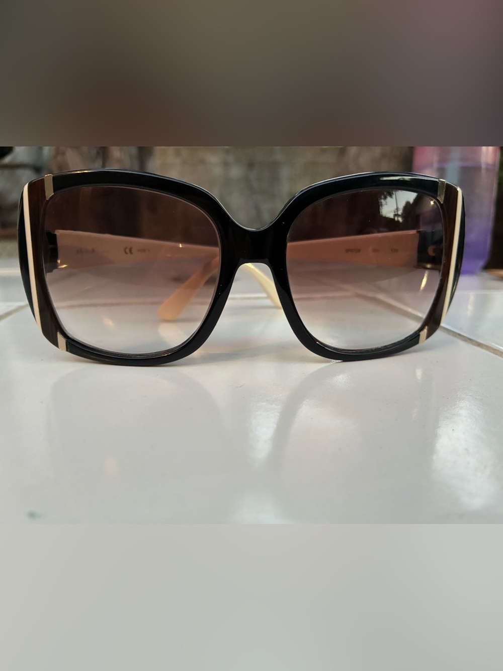 Salvatore Ferragamo Oversized Vintage Sunglasses Italy